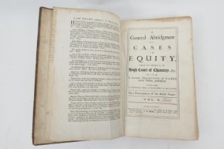 'Cases in Equity in the High Court of Chancery - A Collection of Cases' Volume II, printed by