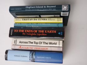 Seven Antarctic and Polar exploration volumes including Kevin Walton 'Two years in the Antarctic'