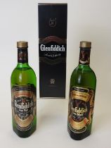 Glenfiddich Over 8YO single malt whisky (1 bt); also Glenfiddich Special Old Reserve single malt