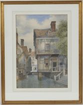 Monogrammist L S (late 19th Century), Pair, 'Houses on the Fleet at Clerkenwell' and 'The Old Spa