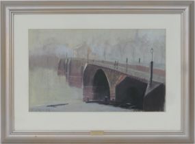 B Pearce, The old Dee Bridge, Chester, pastel drawing, signed and dated 1998, 31cm x 51cm (Please