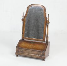 CATALOGUE AMENDMENT: Please note this mirror is Queen Anne STYLE: walnut dressing table mirror