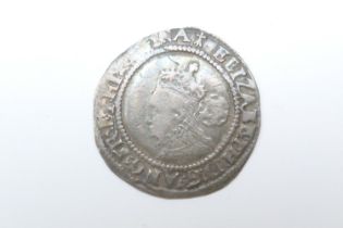Elizabeth I hammered silver sixpence, 1572, intermediate bust (VF) (Please note condition is not