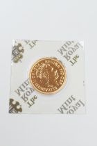 2011 United Kingdom sovereign (Royal Mint Bullion), original packaging, weight 7.98g (Please note