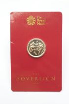 2015 United Kingdom half sovereign (Royal Mint Bullion), original packaging, weight 3.99g (Please