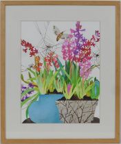 Liz Bradley (Contemporary), 'Living amidst the hyacinths', limited edition silkscreen print,