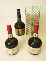 Courvoisier Luxe Cognac (2 bts); also Courvoisier VSOP Fine Liqueur Cognac (1 bt) (3) (Please note