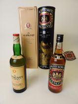 The Glenlivet, 12YO single malt whisky (1 bt); also The Glenlivet, 8YO single malt whisky (1 bt) (2)