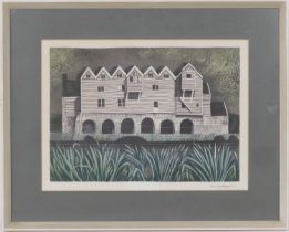 David Gentleman (b.1930), 'Horstead Mill, Norfolk', lithograph, with stamped signature, dated 1966