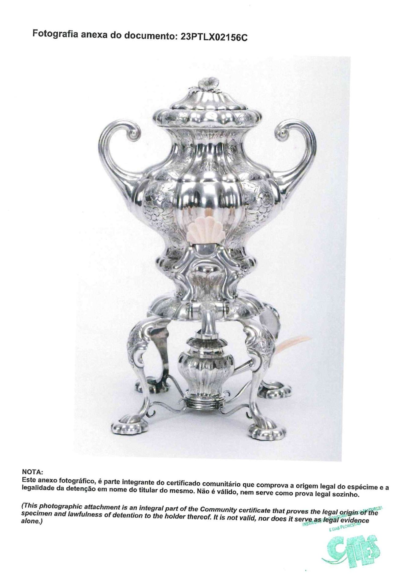 A tea urn with burner - Bild 7 aus 7