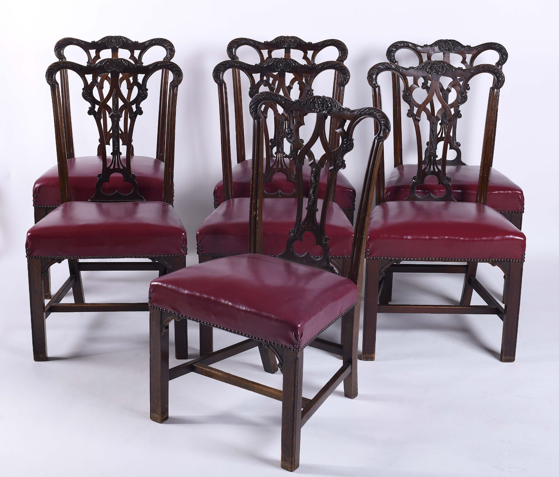 A set of ten chairs (two of which armchairs) - Image 2 of 2