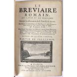 BREVIAIRE (LE) Romain, en Latin et en François. Suivant la reformation du S. Concile de Trente. [...