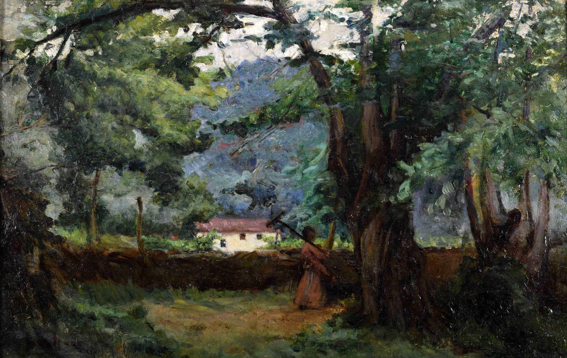 JOÃO REIS - 1899-1982 A countryside landscape with figure - Bild 3 aus 3
