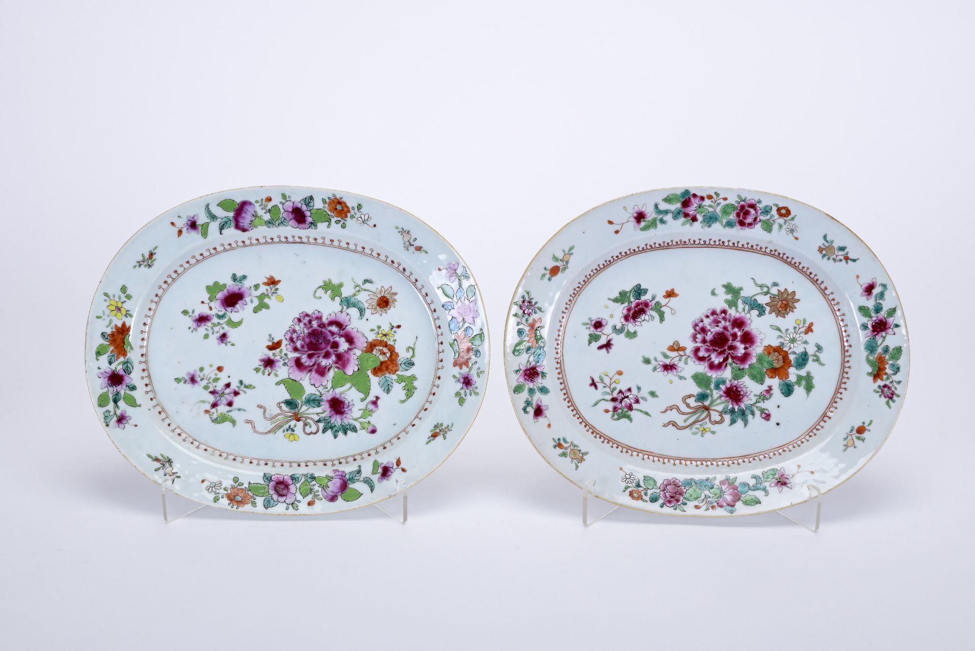 A pair of oval platters