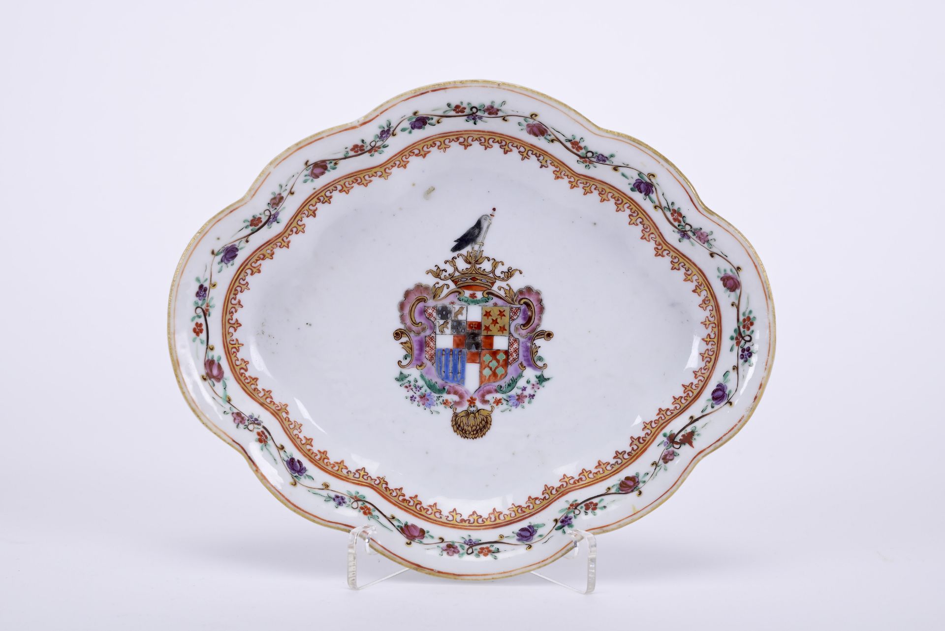 A scalloped small dish