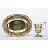 A basin and ewer