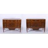 A pair of chest of drawers