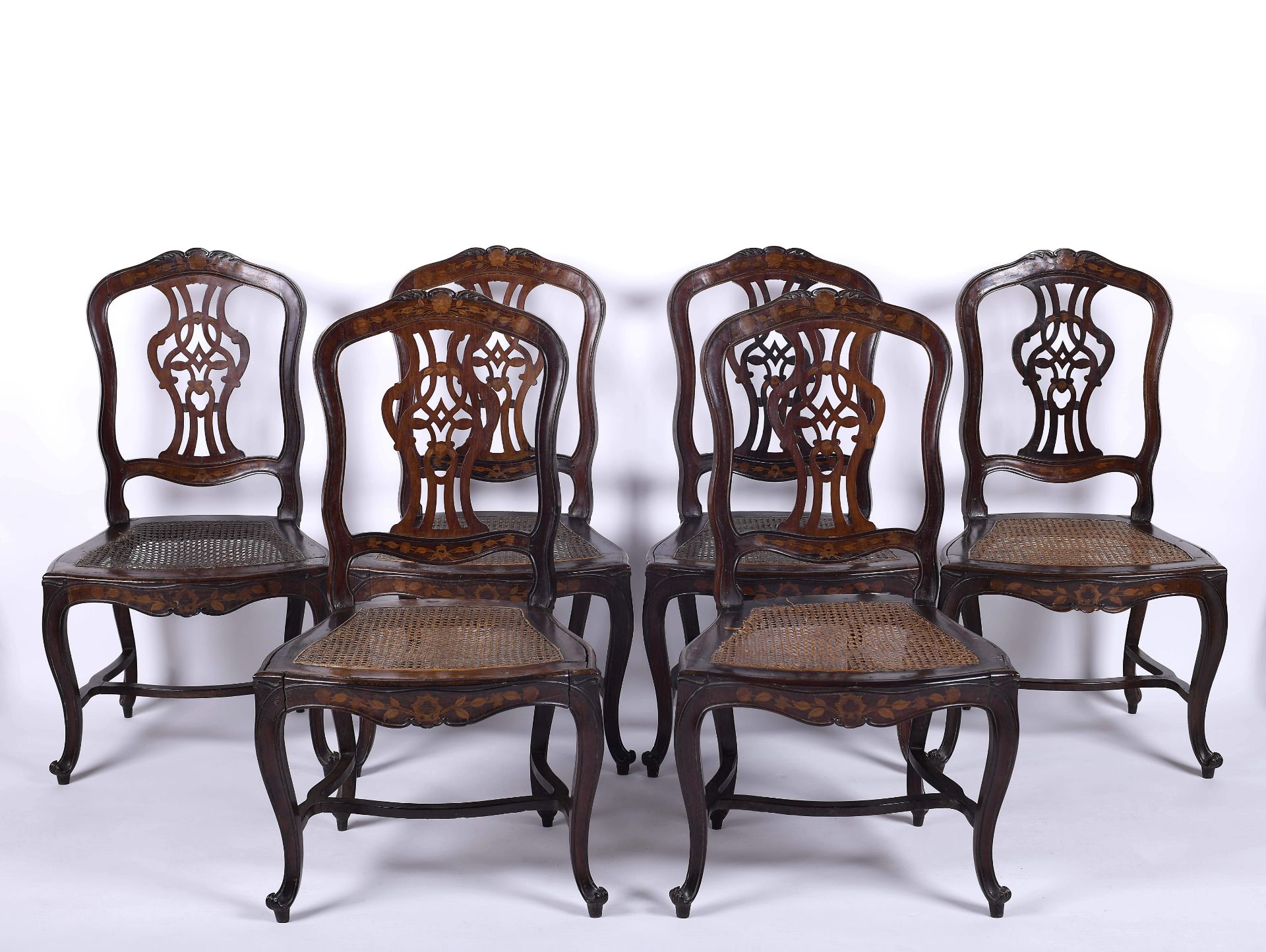 A set of twelve chairs