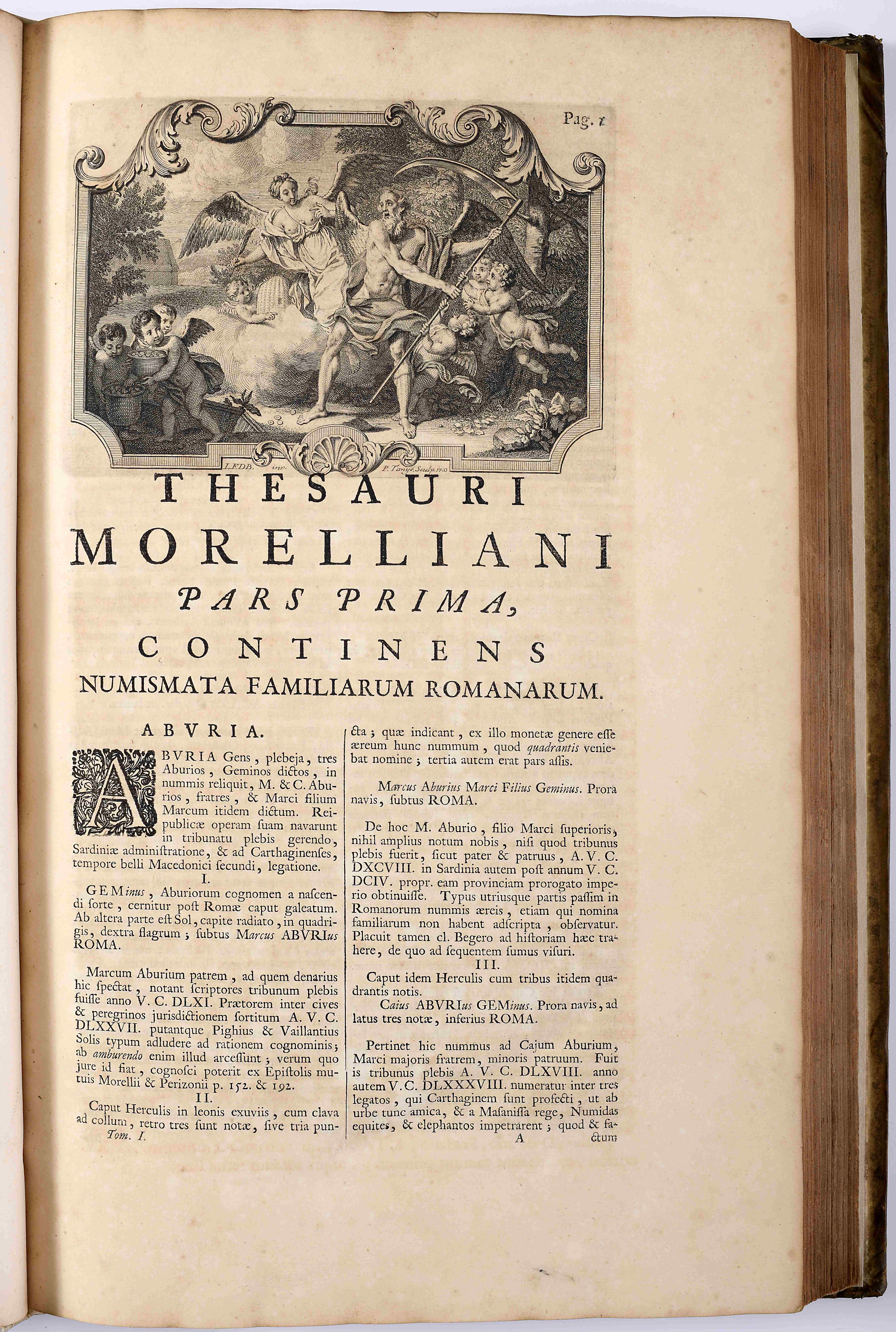 MORELLIO, Andrea.- Thesaurus Morellianus, sive Familiarum Romanorum numismata omnia, diligentissime  - Image 4 of 6