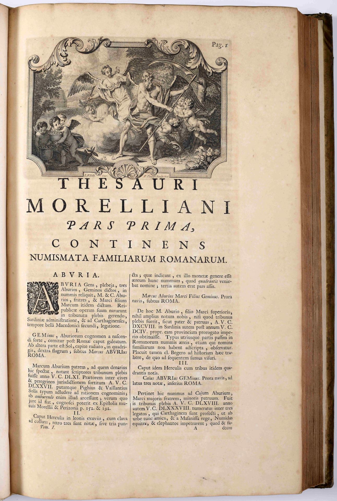 MORELLIO, Andrea.- Thesaurus Morellianus, sive Familiarum Romanorum numismata omnia, diligentissime  - Bild 4 aus 6