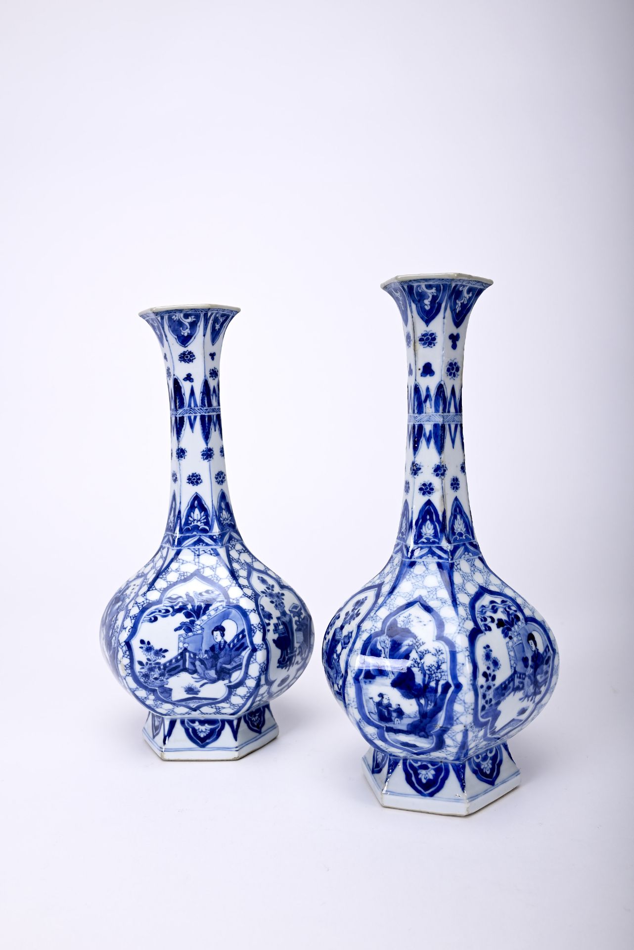 A pair of vases