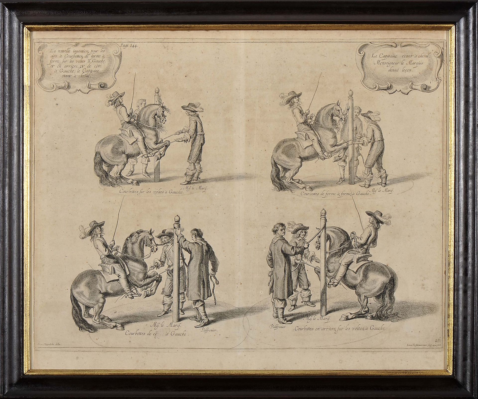 ENGRAVINGS.- NEWCASTLE, William Cavendish, Duke of.- four prints from the work “Methode et invention - Bild 4 aus 5