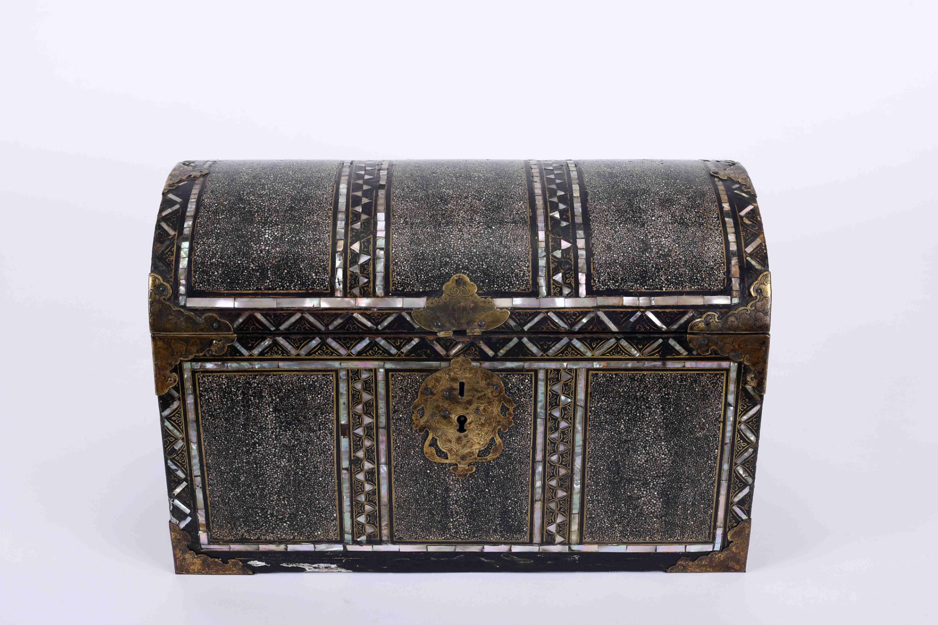 A large chest-shaped casket