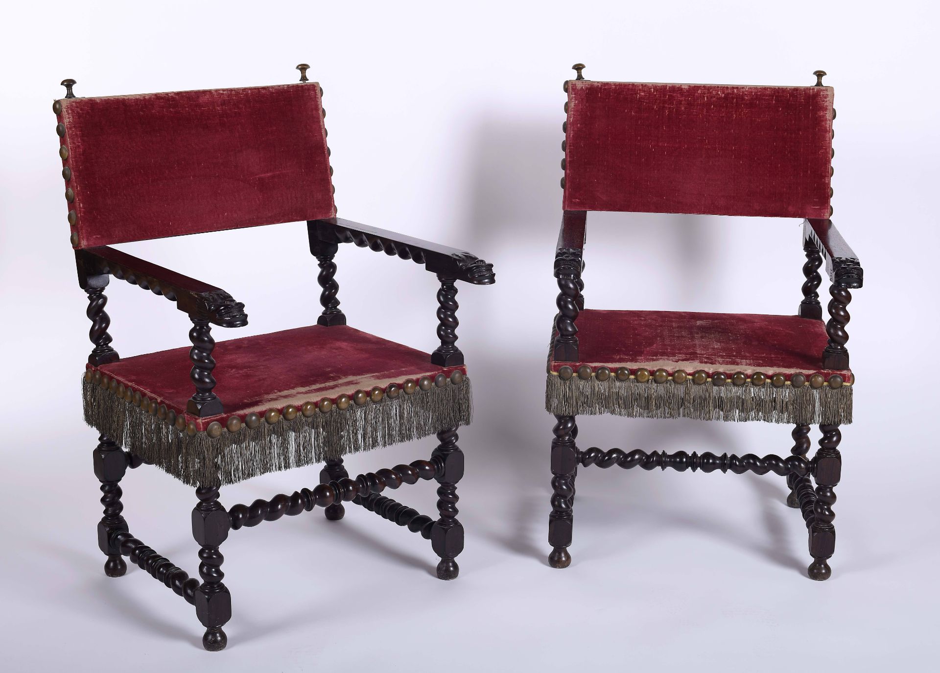 A pair of armchairs