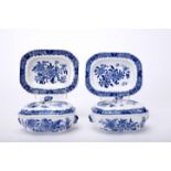 A pair of small tureens with stands