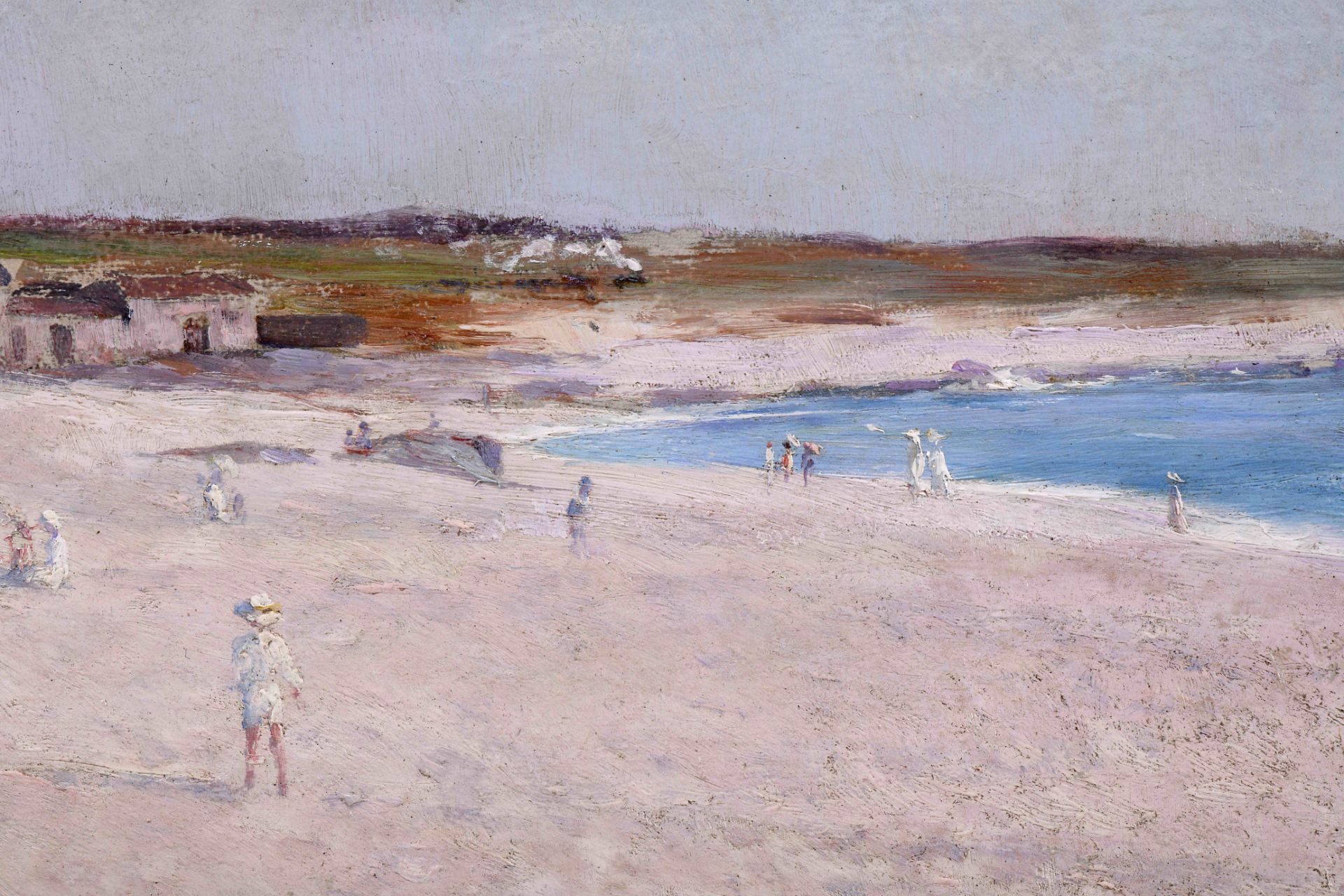 ARTUR LOUREIRO - 1853-1932 A Beach with figures - Bild 6 aus 9