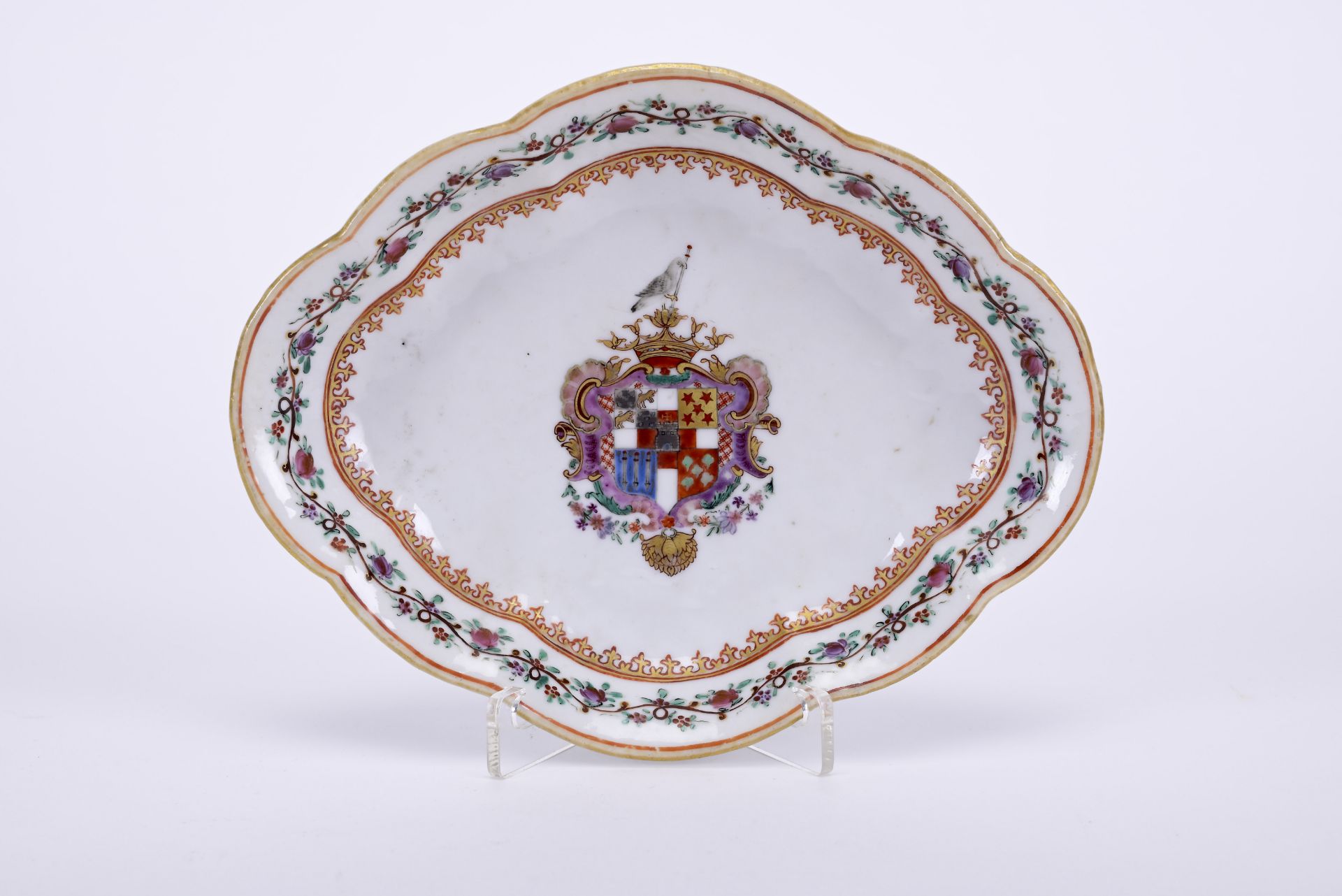 A scalloped small dish