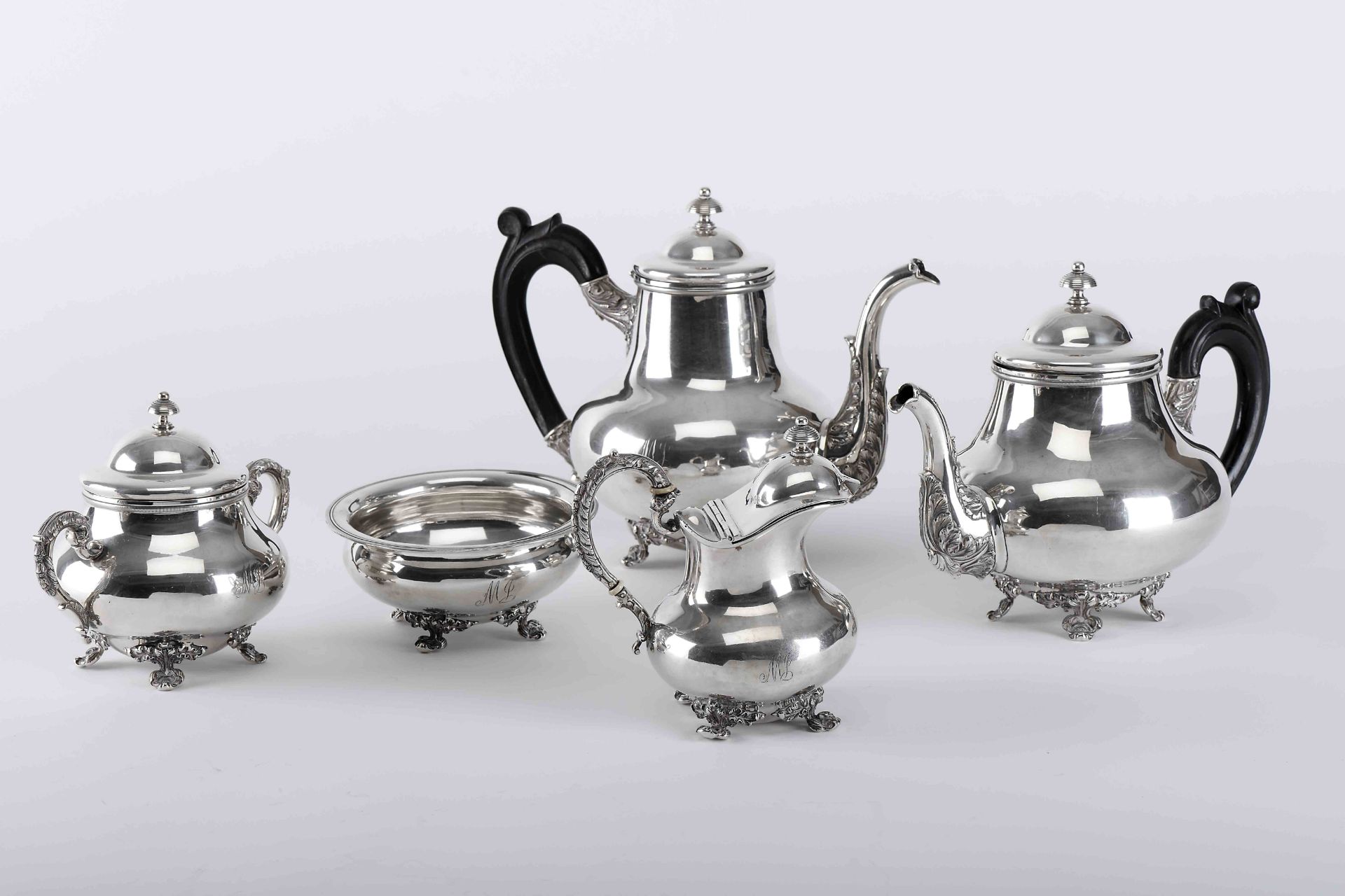 A tea and coffee set