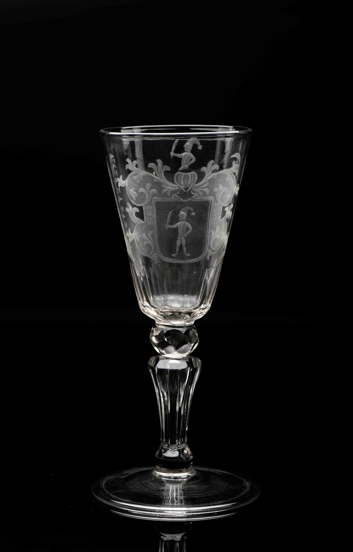 A stem goblet