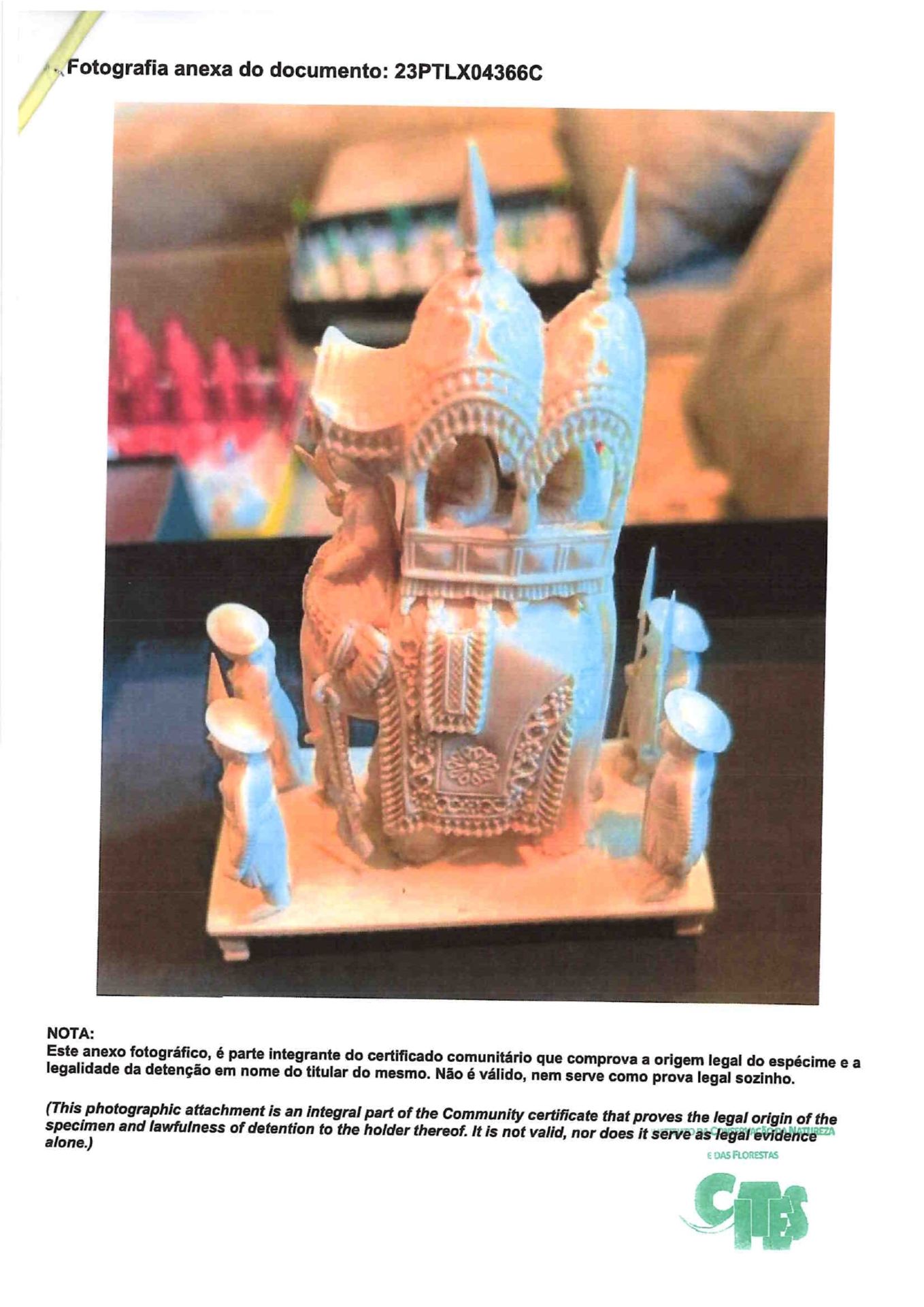 Chess piece - Figures, elephant with «howdah» - Bild 4 aus 5