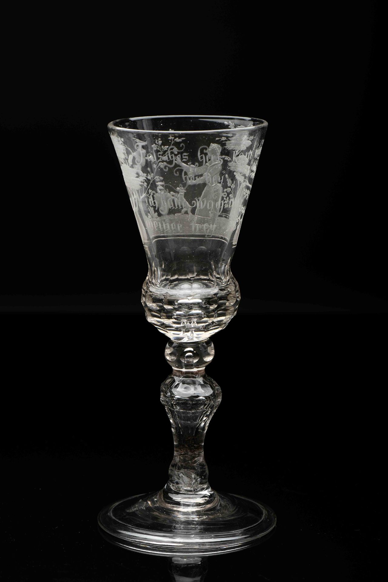 A stem goblet