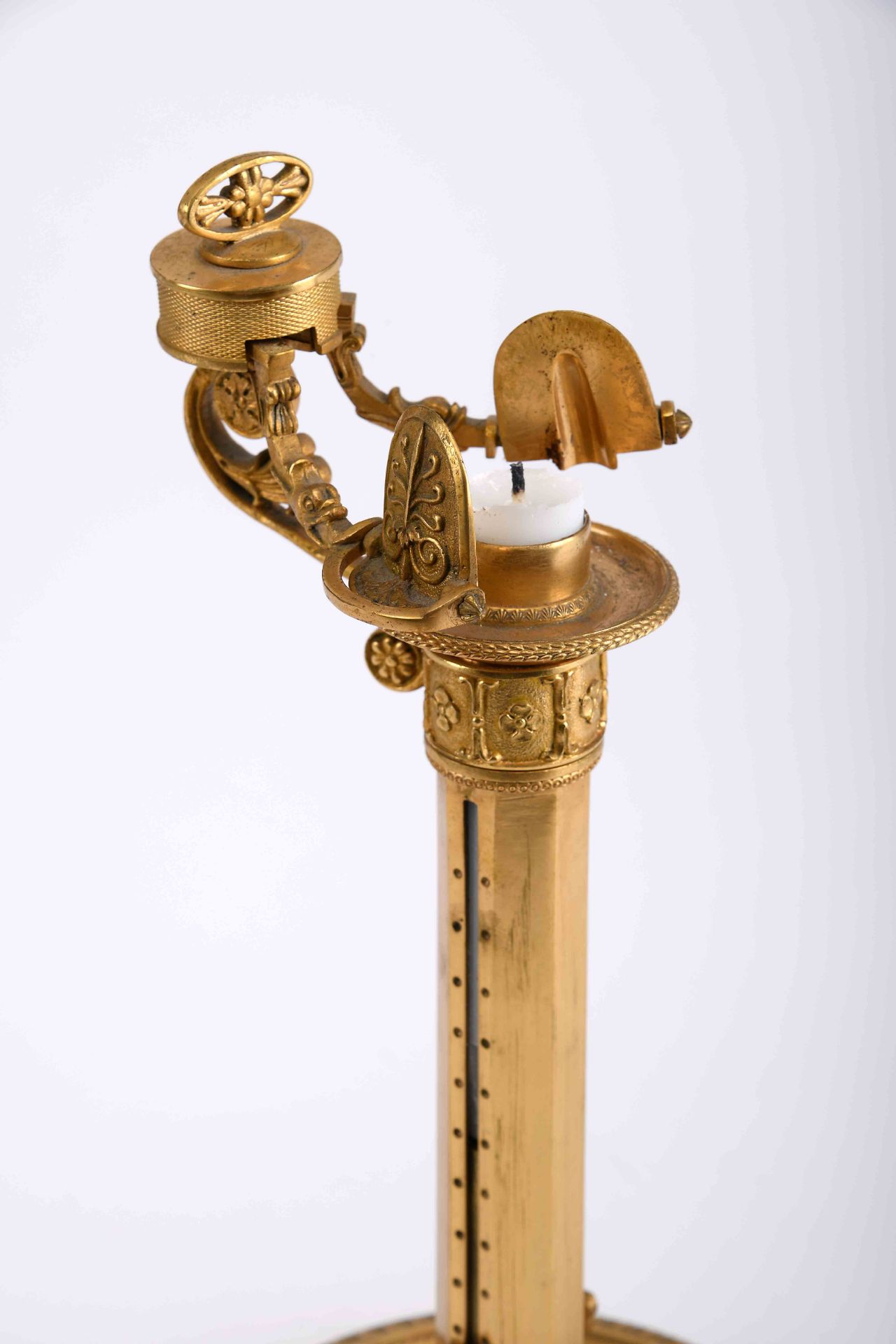 A pair of candlesticks with candle lifting and tightening system - Image 3 of 4