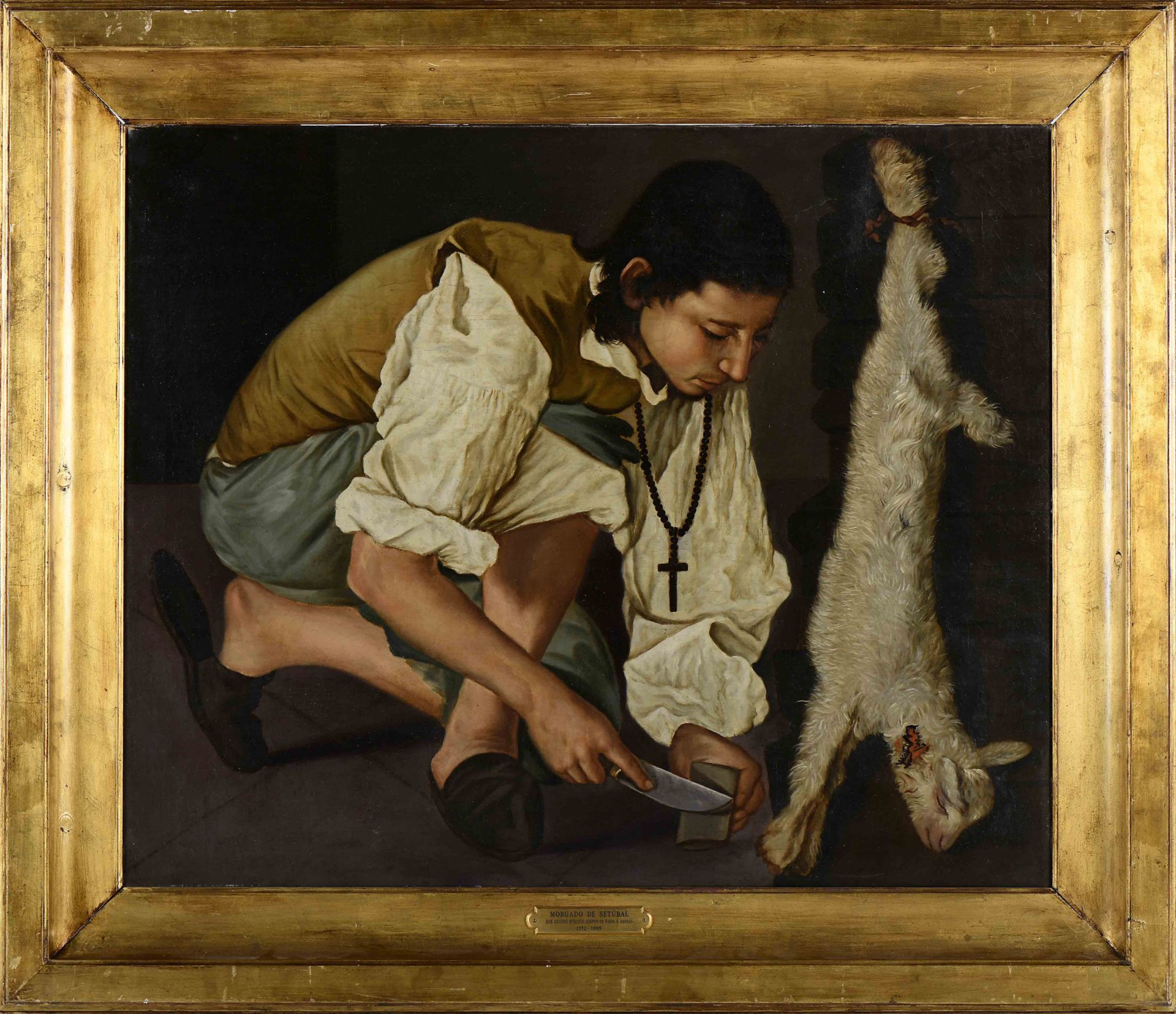 MORGADO DE SETÚBAL (JOSÉ ANTÓNIO BENEDITO SOARES DA GAMA DE FARIA E BARROS) - 1752-1809 A boy slayin