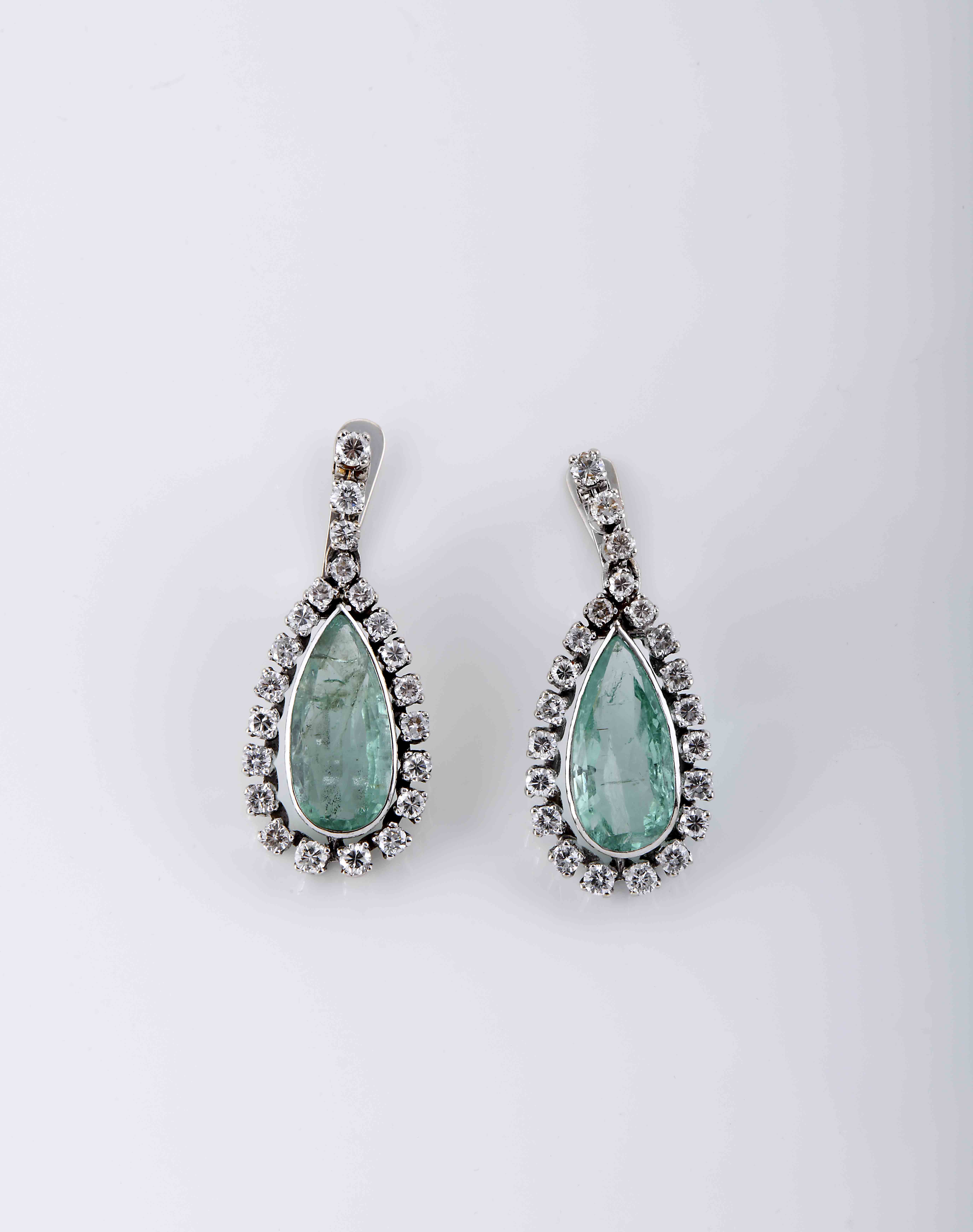 A pair of earrings