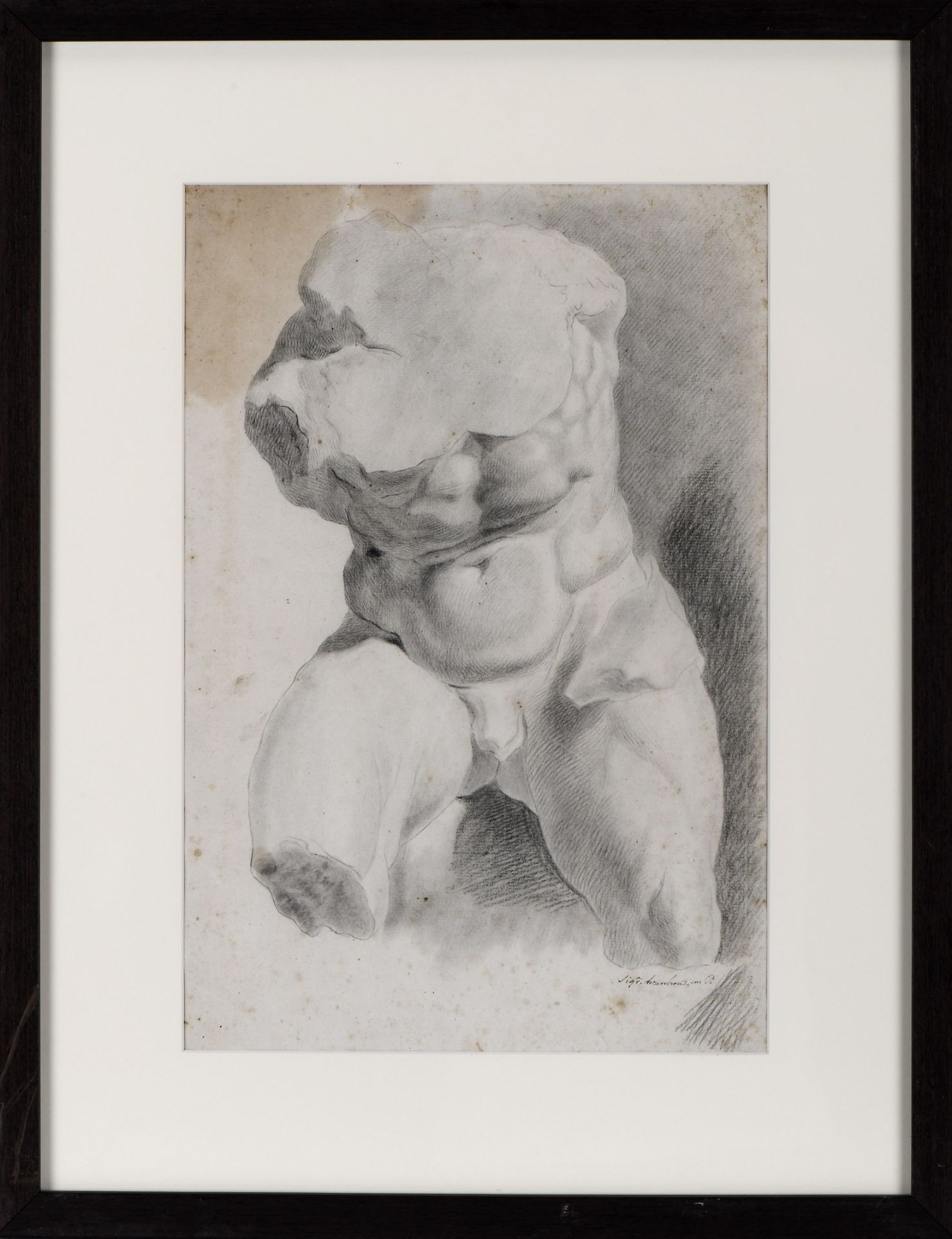 DOMINGOS SEQUEIRA - 1768-1837 Belvedere torso