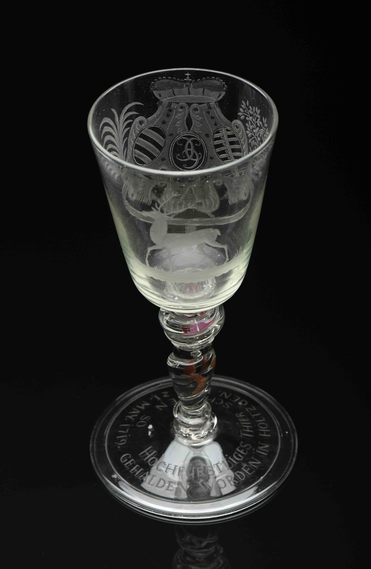 A stem goblet - Image 2 of 3