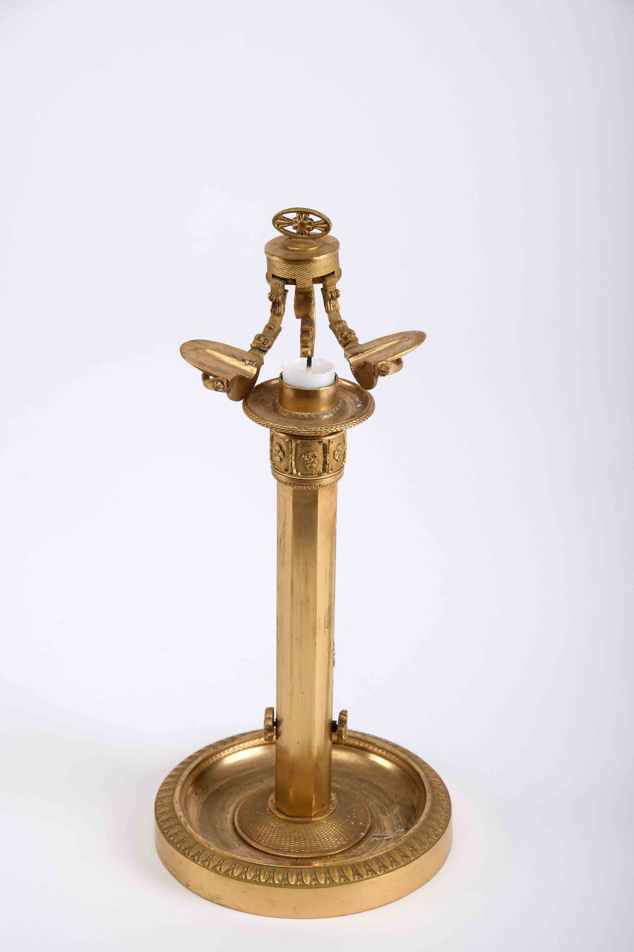 A pair of candlesticks with candle lifting and tightening system - Image 2 of 4