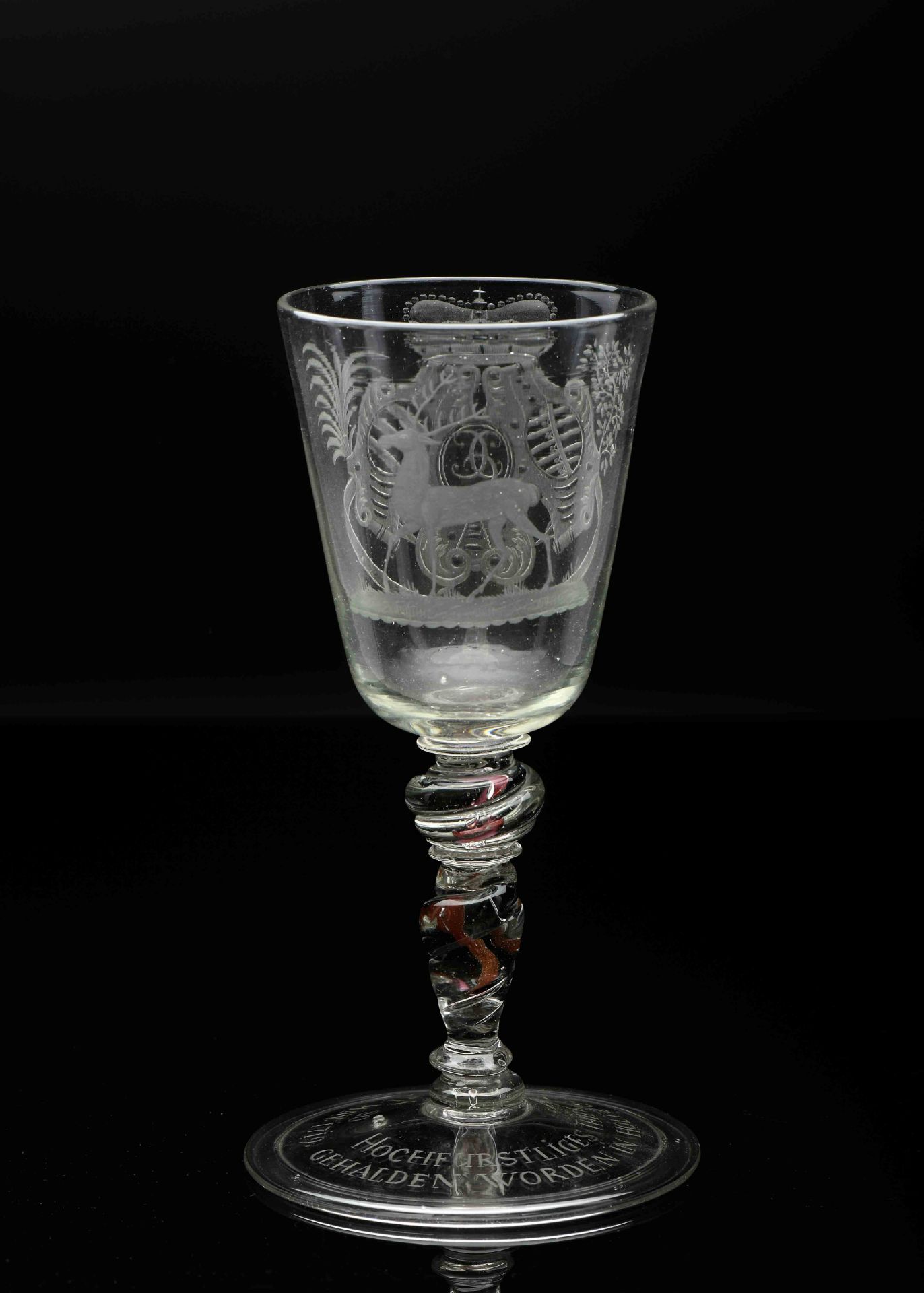 A stem goblet