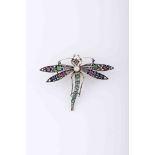 A tremblent brooch/pendant "Dragonfly"