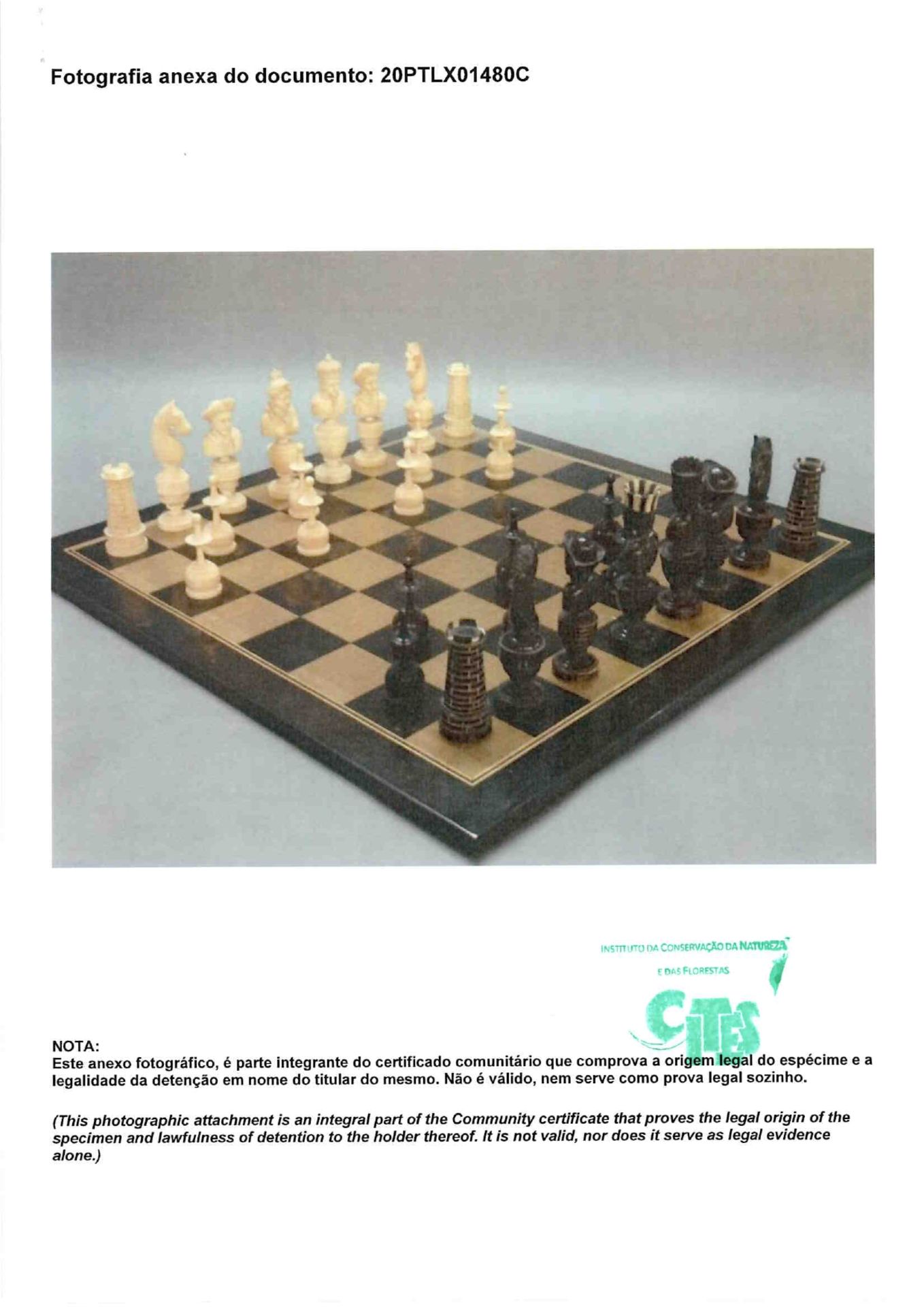 Chess pieces - "Battle between the French and the Senegalese" - Image 6 of 6