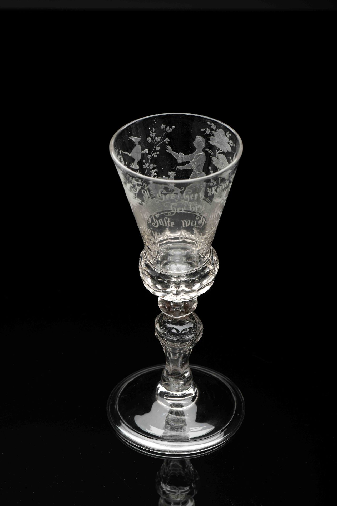 A stem goblet - Image 2 of 3