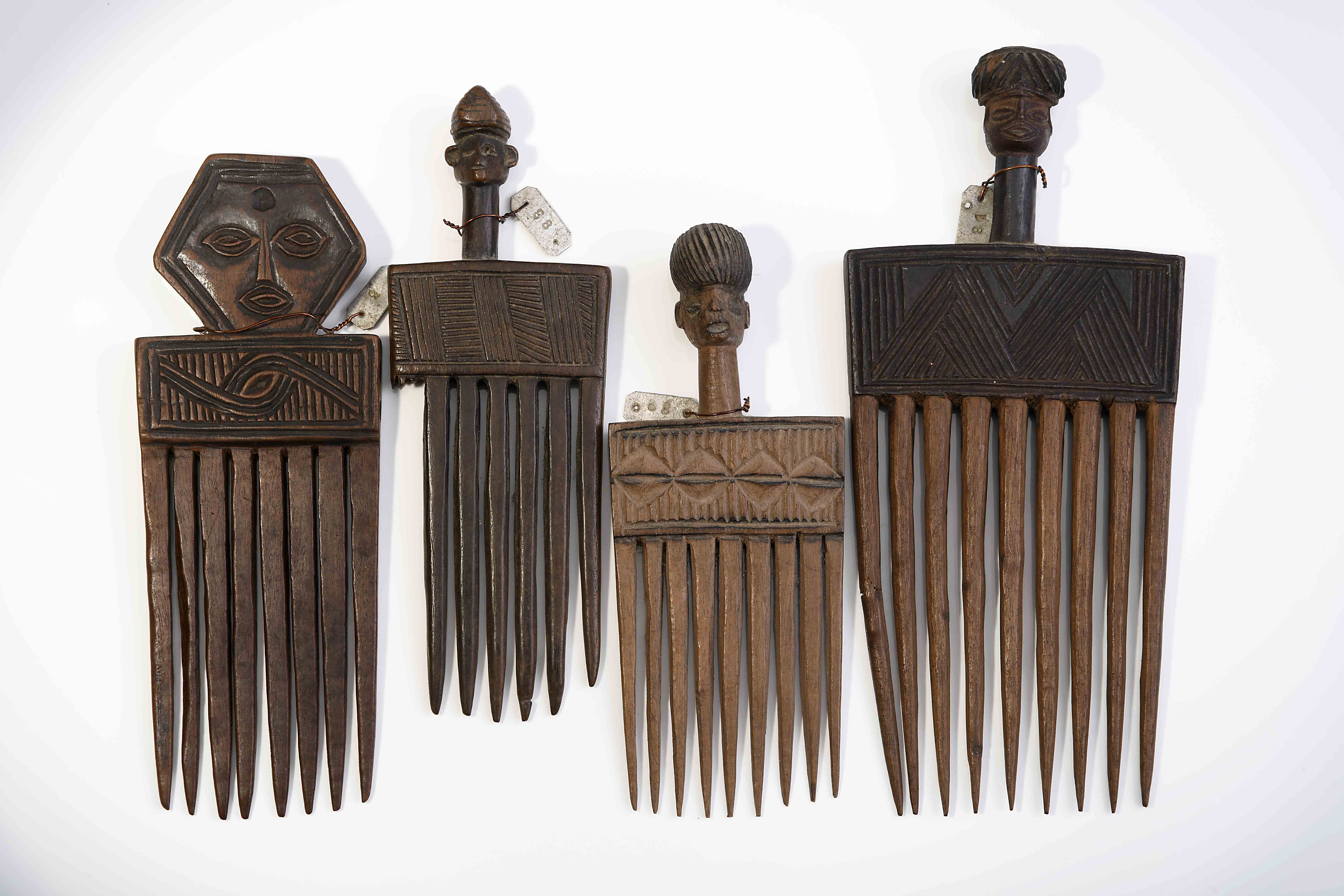 Four different combs