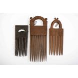 Three different combs