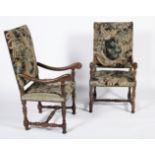 A pair of armchairs