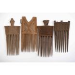 Four different combs