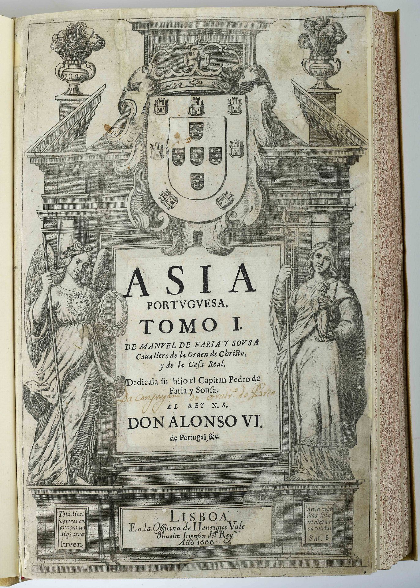 SOUSA, Manuel de Faria e.- ASIA | PORTVGVESA. | TOMO I. [II & III] | DE MANUEL DE FARIA, Y SOUSA | C